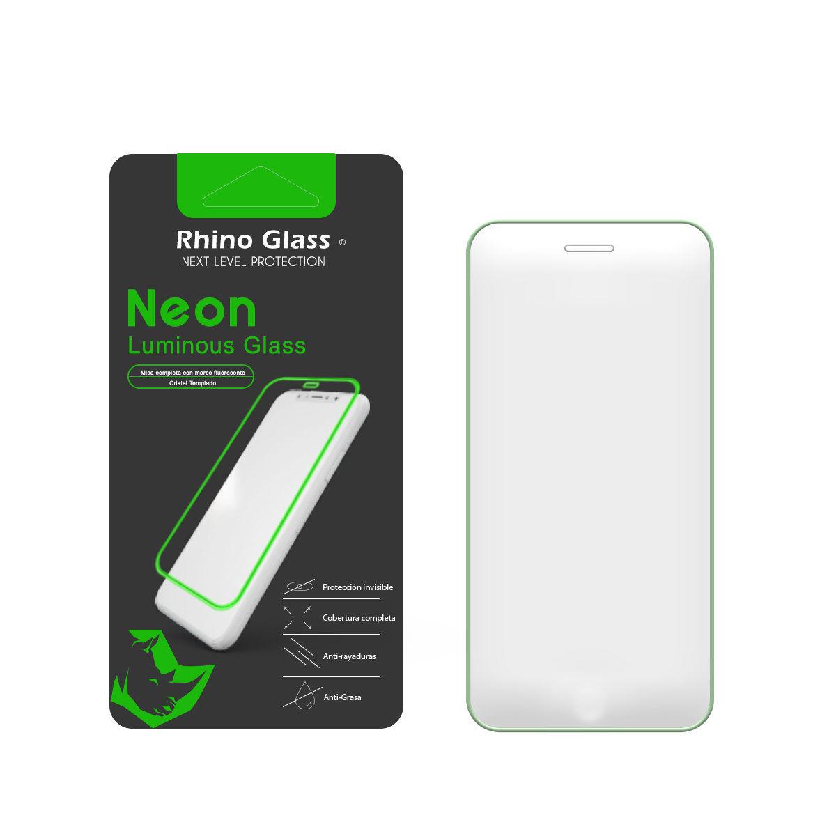 Cool Neon Protector Pantalla Cristal Templado para iPhone 12 / 12 Pro